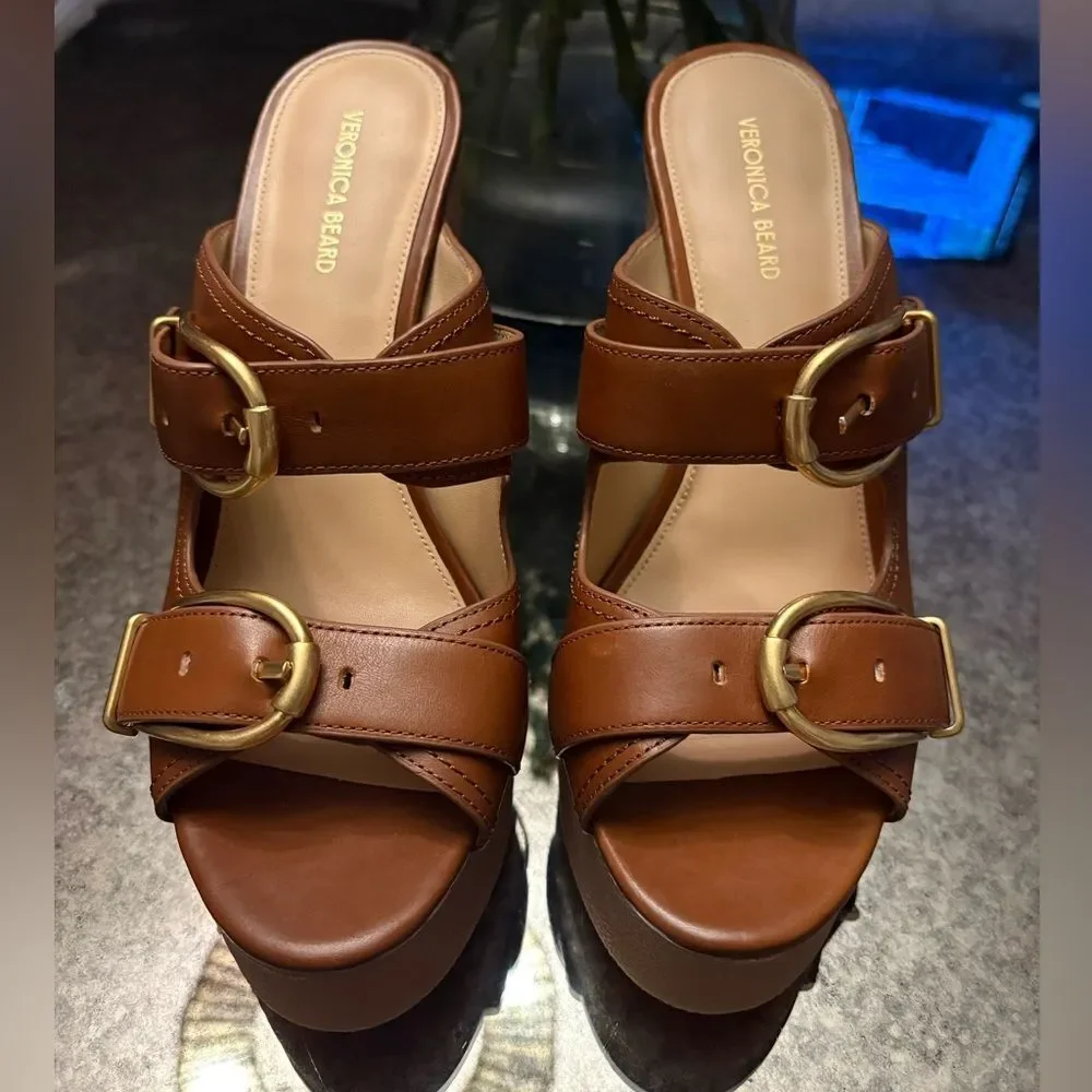 Veronica Beard Garrick Platform Sandals